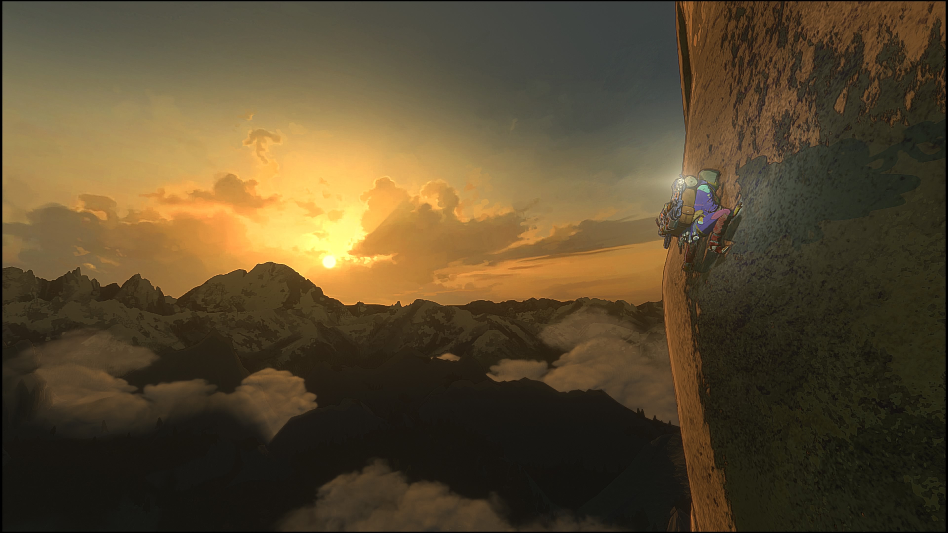 ManInAWhiteSuit on the first ascent of Medusa, The Ancient, October 1st,2026.