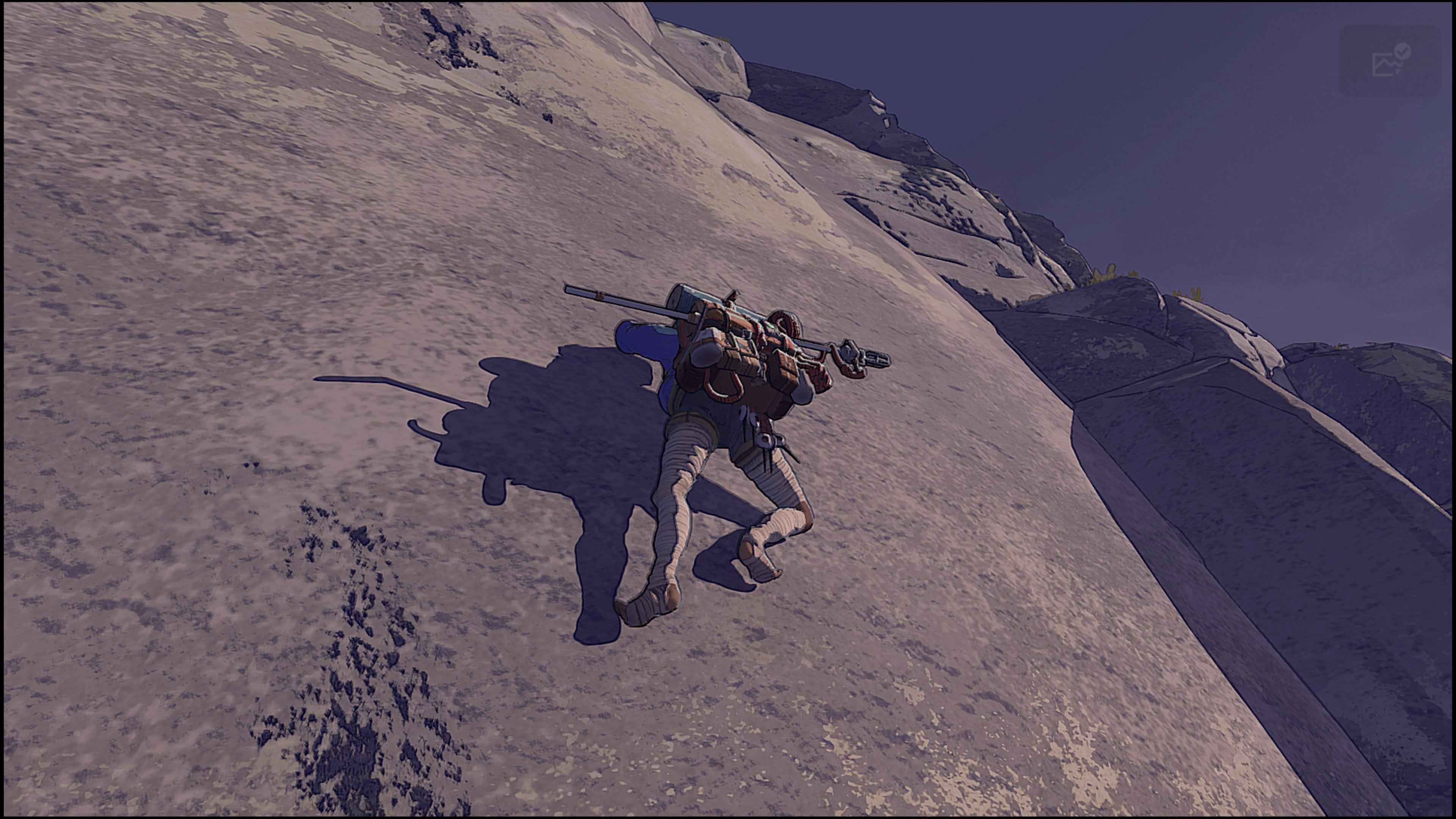 Climbing example illustrating a slab